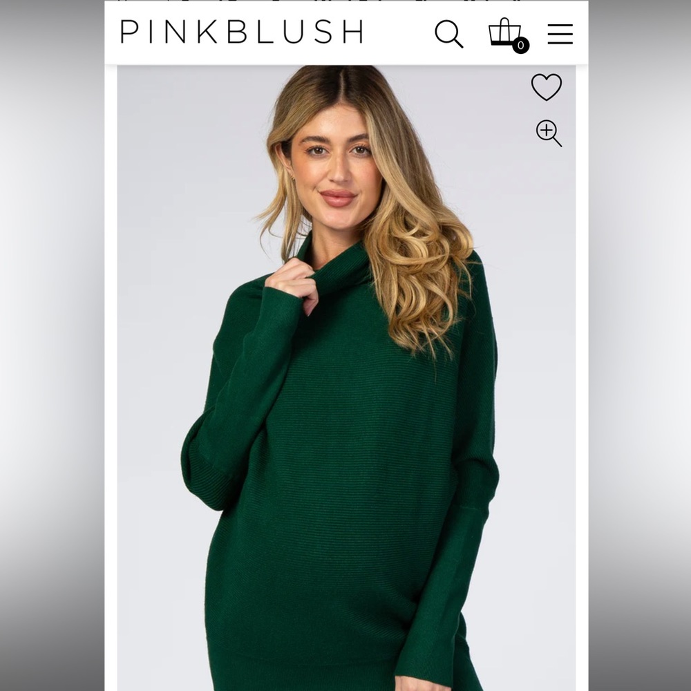 Blue Ivy from pinkblush green maternity sweater